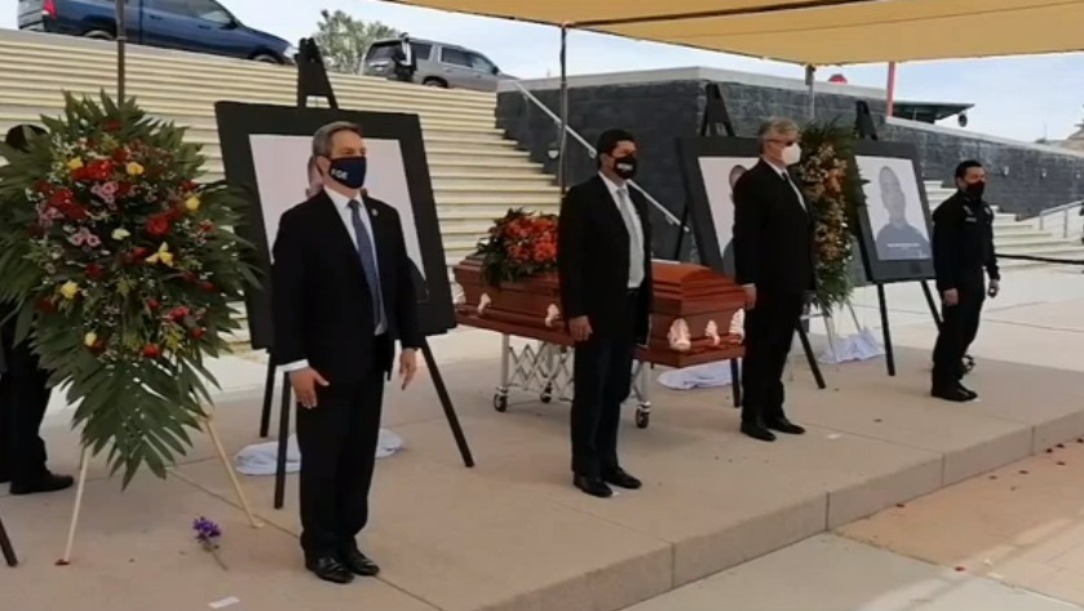 Homenajean a policías que murieron durante emboscada en Chihuahua