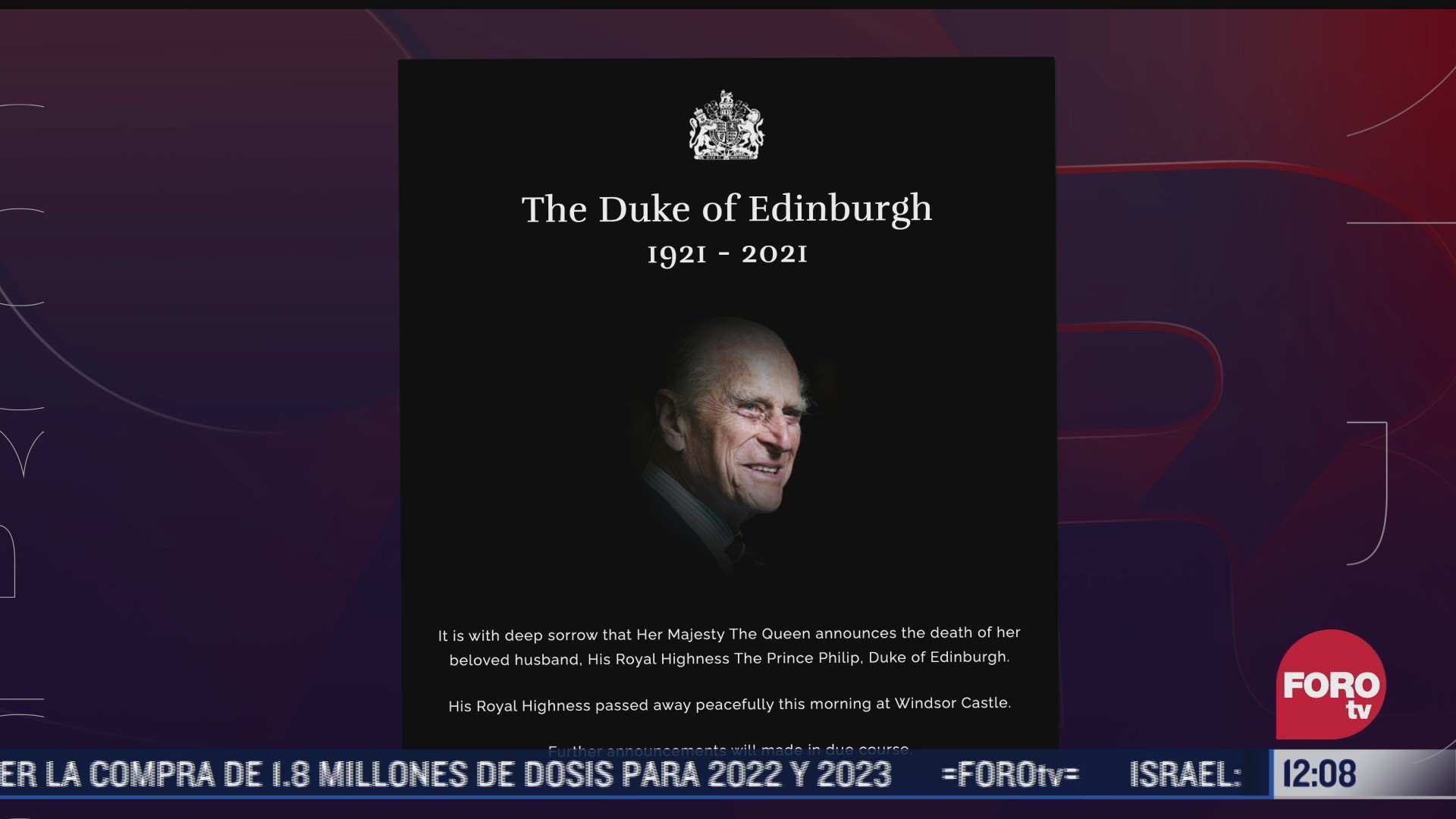 sitio web de la realeza britanica se suma al luto por muerte del principe felipe