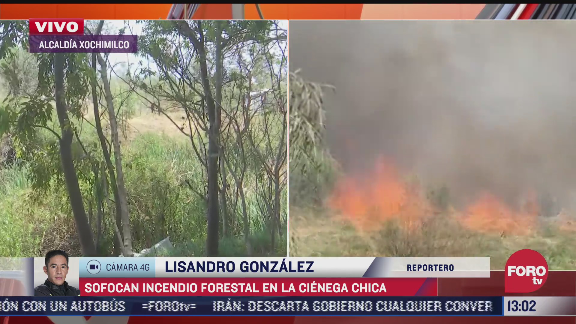 sofocan incendio forestal en cienega chica alcaldia xochimilco