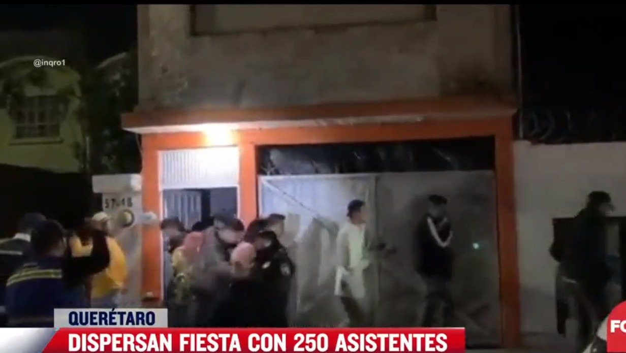 VIDEO: Dispersan fiesta con más de 200 asistentes en Querétaro
