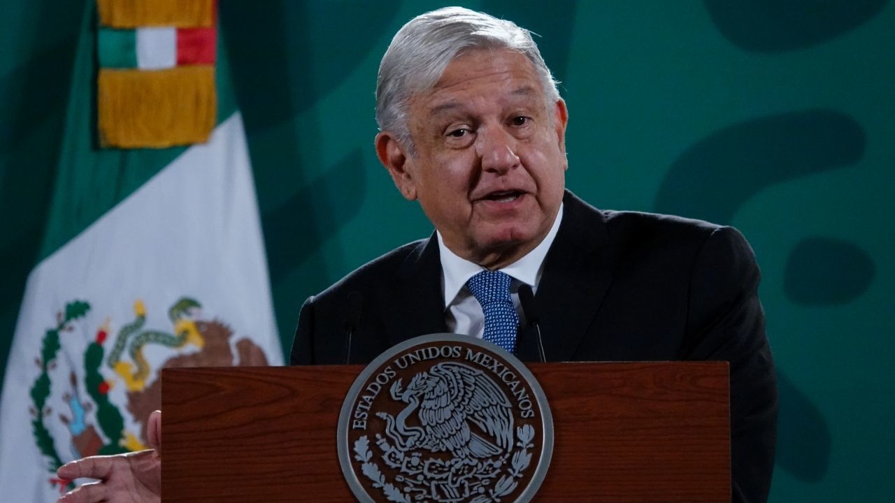 Andrés Manuel López Obrador durante la conferencia de prensa matutina