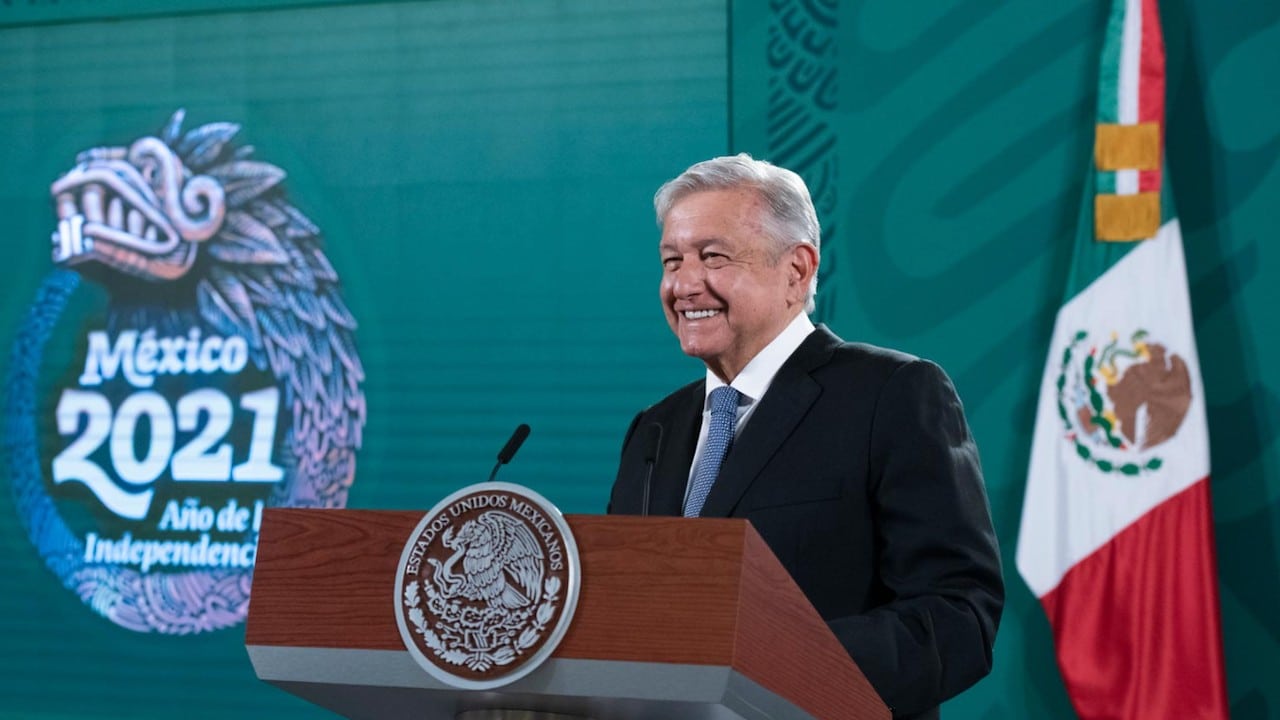 El presidente de México, Andrés Manuel López Obrador, 28 de mayo en Palacio Nacional ( Lopezobrador.org)