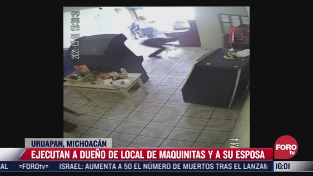 asesinan a un hombre y su esposa en un local de maquinitas en michoacan