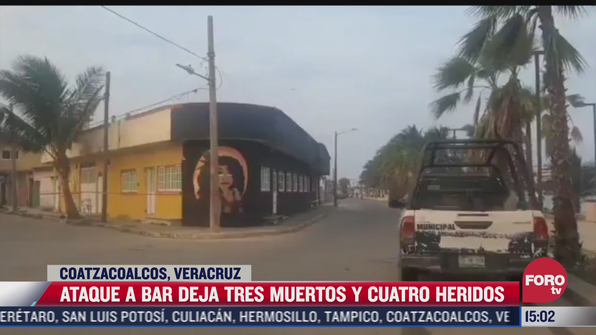 ataque a bar deja 3 muertos y 4 heridos en coatzacoalcos