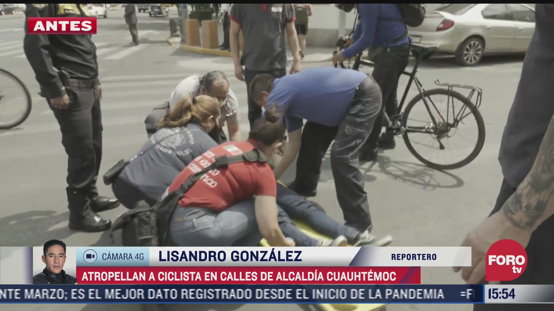 camioneta atropella a ciclista de 22 anos en calles de la alcaldia cuautemoc