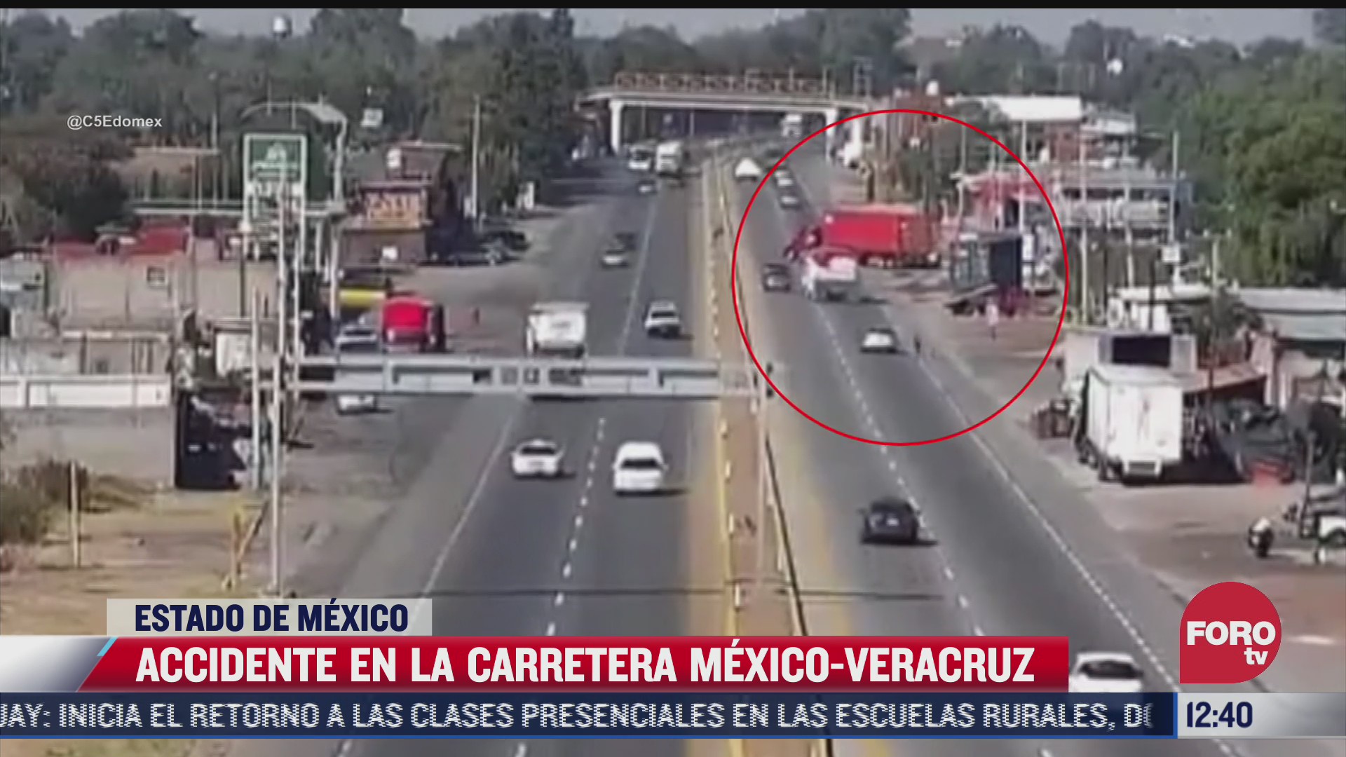 captan momento de volcadura en carretera mexico veracruz