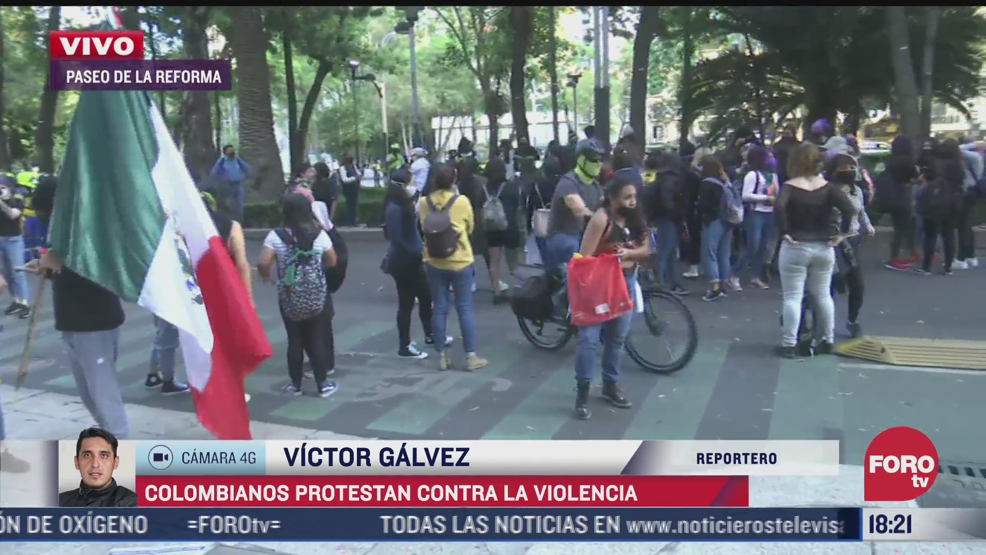 colombianos protestan contra violencia