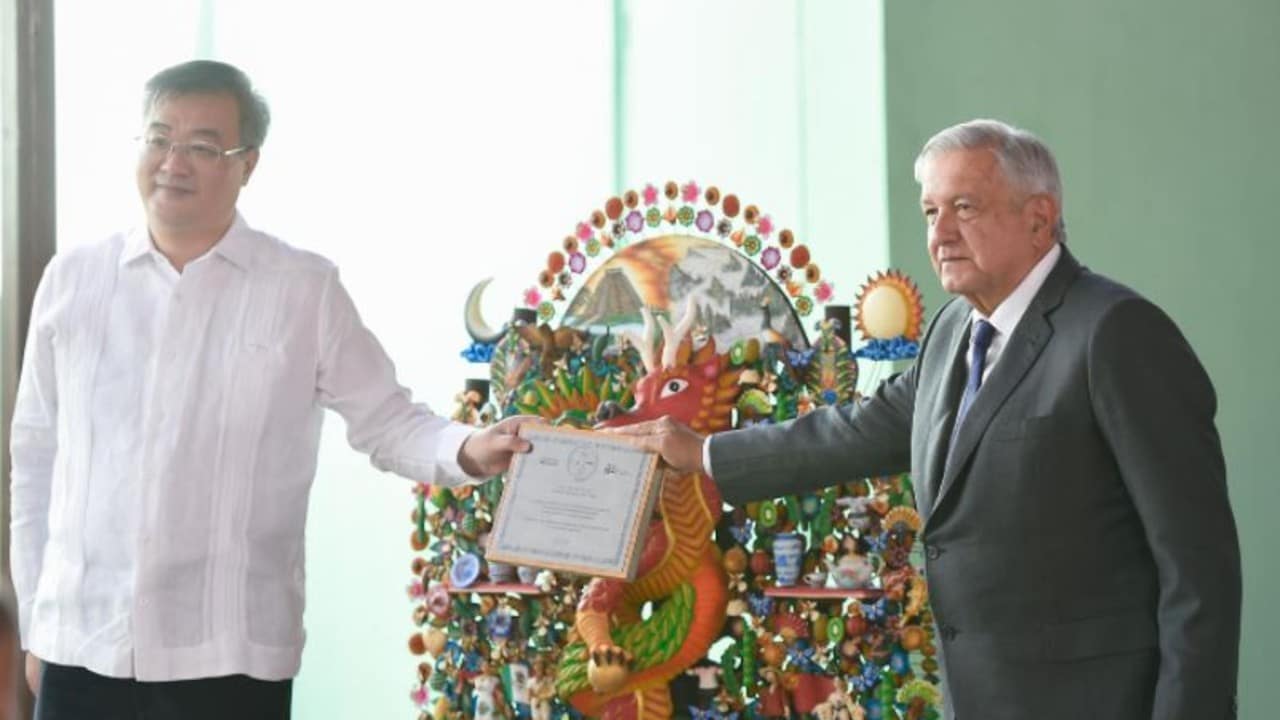 El embajador chino en México y el presidente López Obrador
