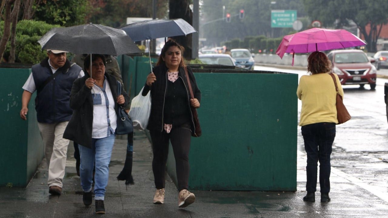 Se registran lluvias en la CDMX tras activación de la Alerta Amarilla en ocho alcaldías