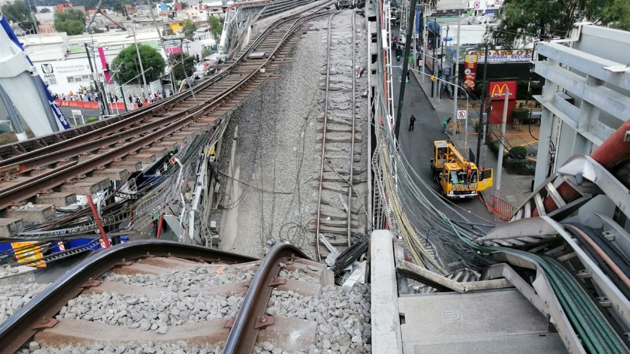 Linea 12, metro, Tláhuac, tramo colapsado, accidente