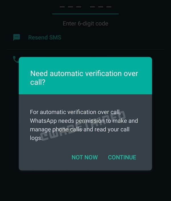 WhatsApp verificará cuentas por medio de llamadas pérdidas