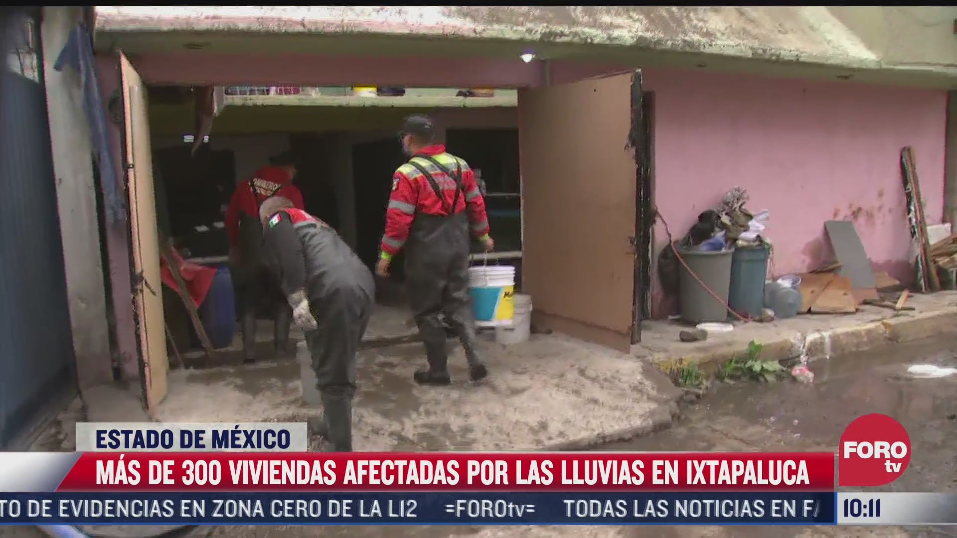 mas de 300 viviendas afectadas por las lluvias en ixtapaluca