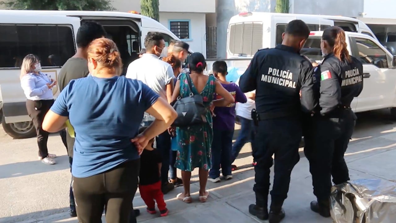 Migrantes originarios de Guatemala, Honduras y El Salvador (Policía de Escobedo)