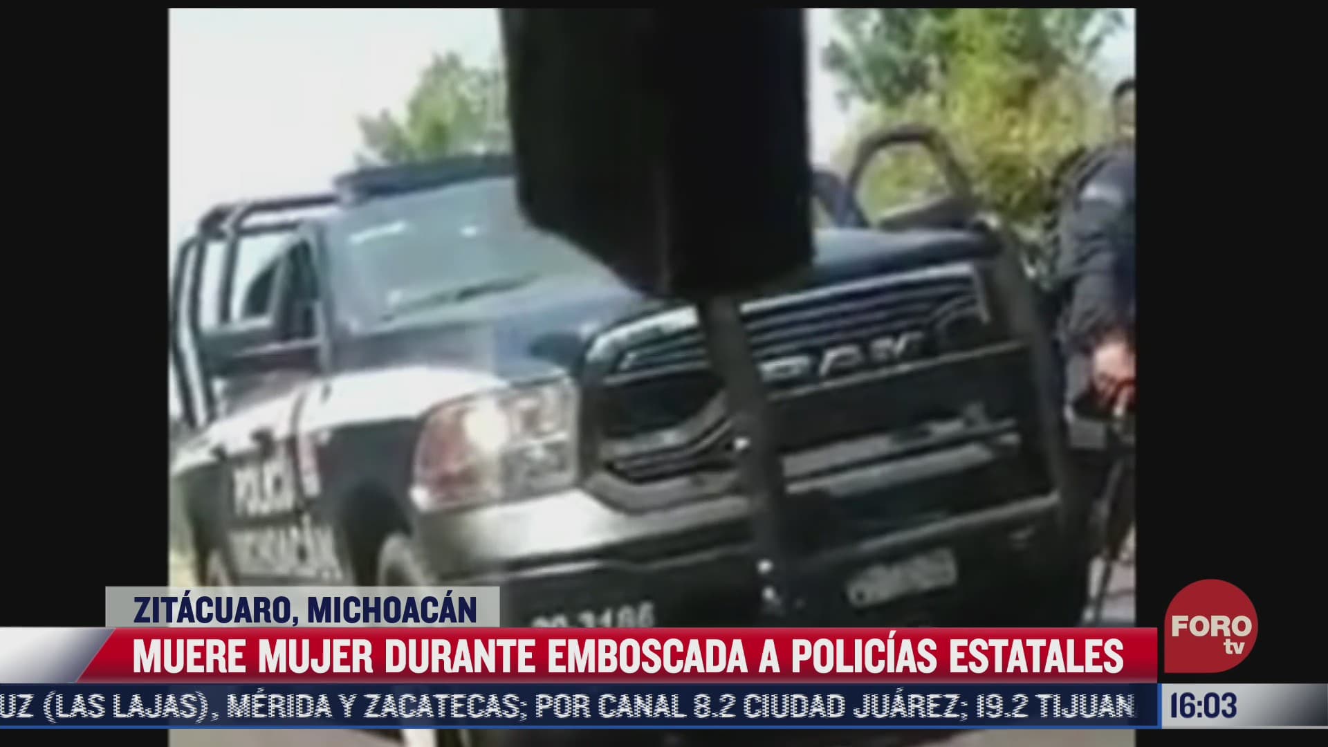 muere mujer durante emboscada a policias en michoacan