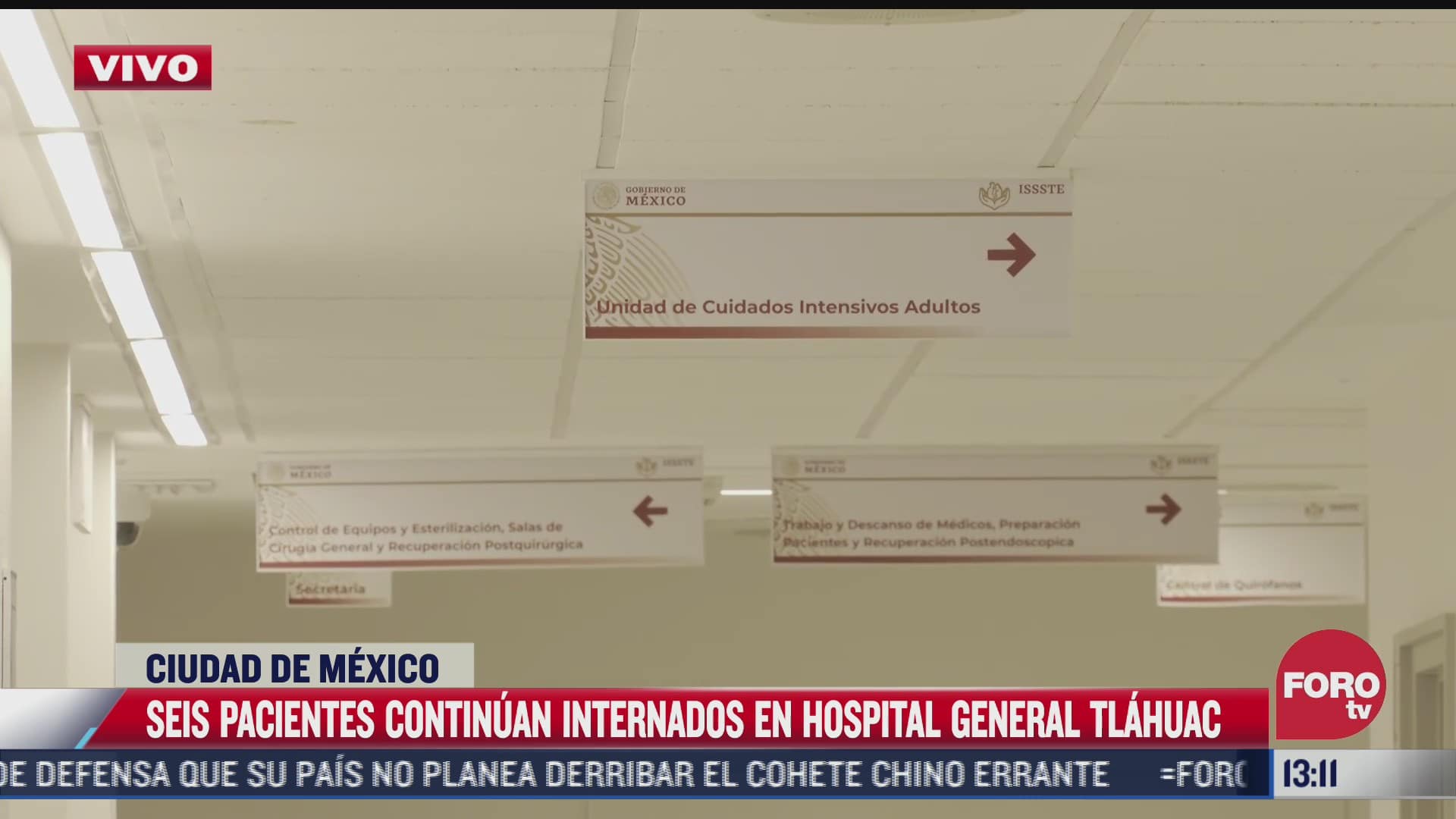 permanecen internados seis pacientes en hospital de tlahuac por colapso de l