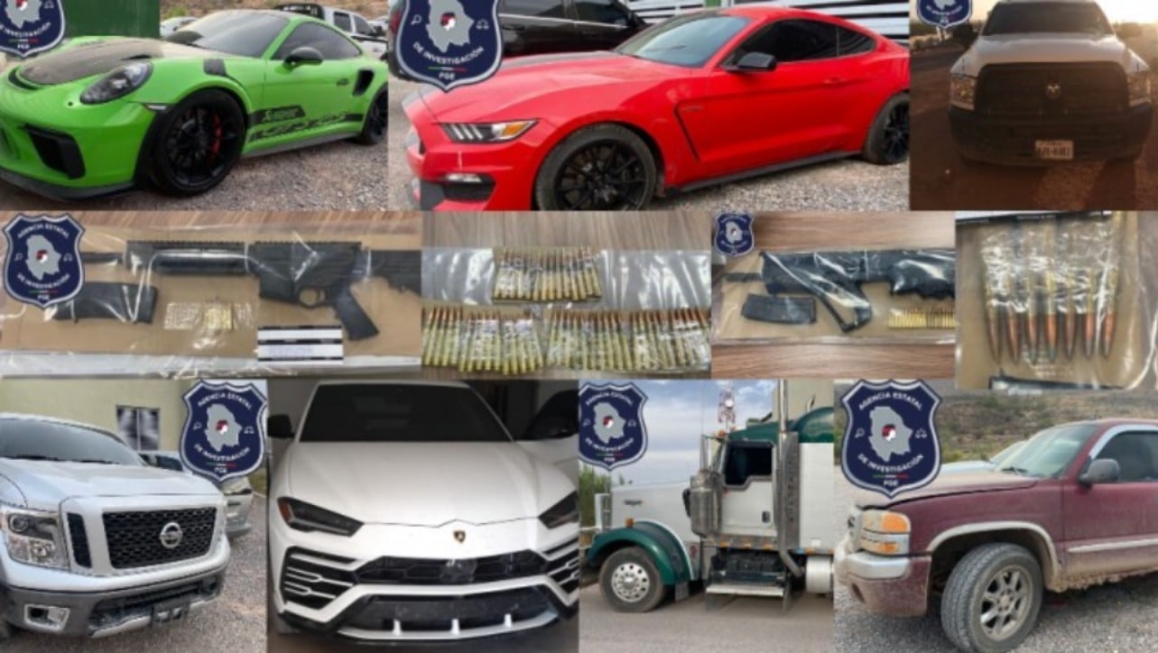 Aseguran autos valuados en más de 1 millón de dólares en Ojinaga, Chihuahua