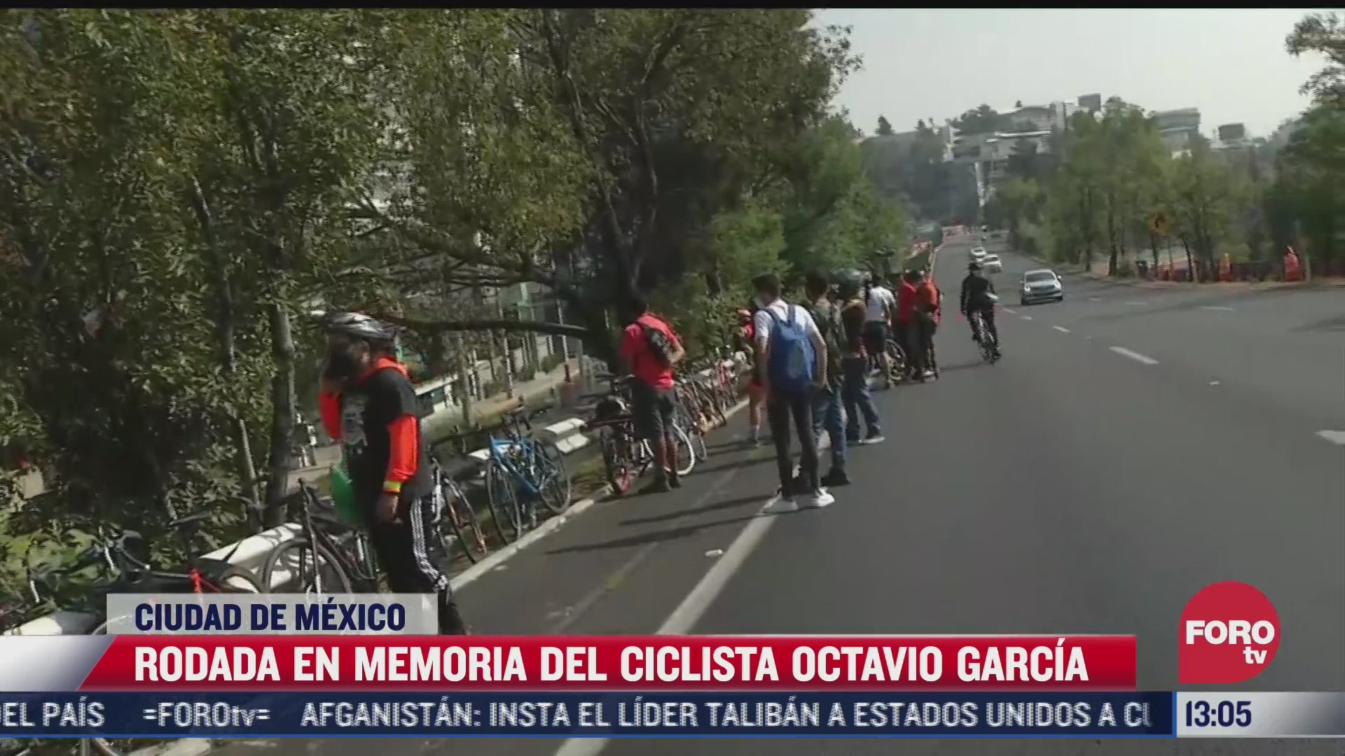 realizan rodada en memoria del ciclista octavio garcia quien murio atropellado en cdmx