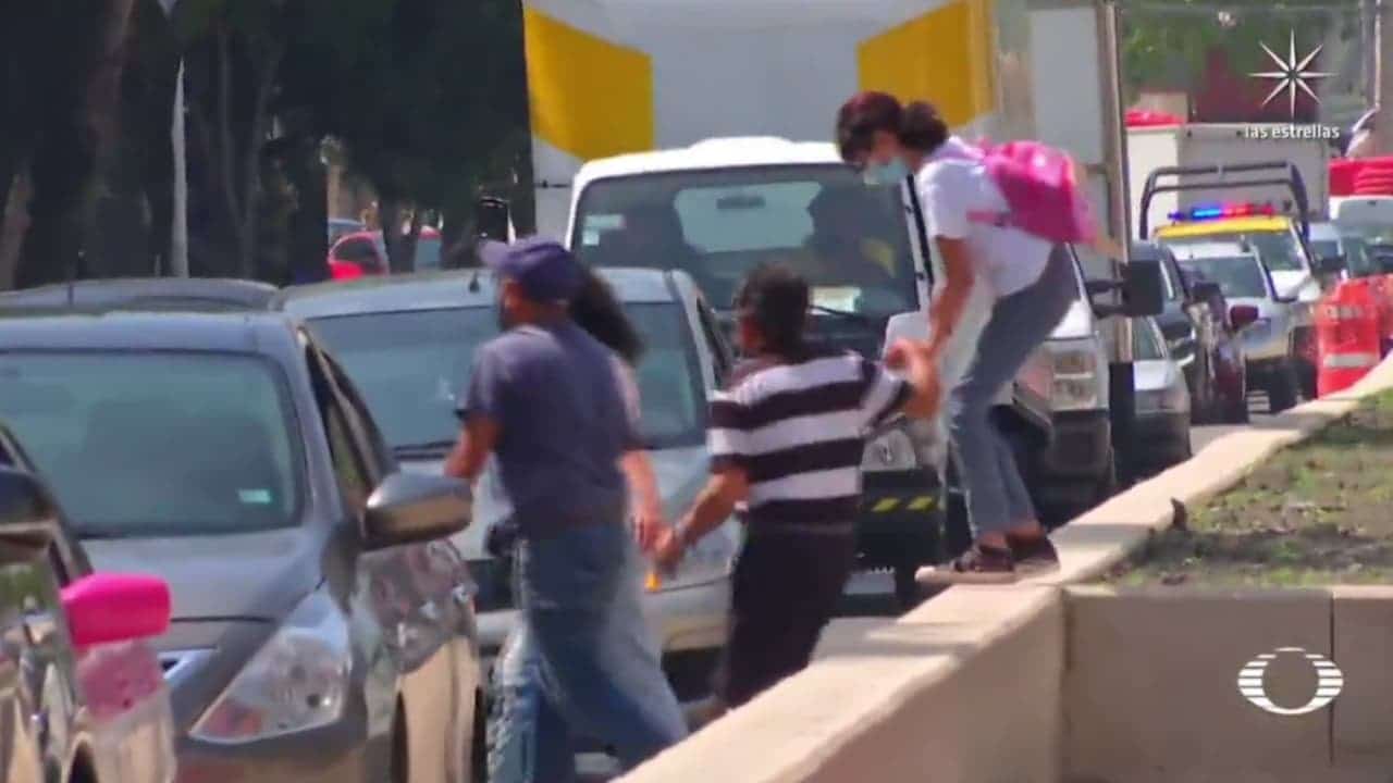 Rediseño de camellones en la México-Tacuba inconforma a peatones