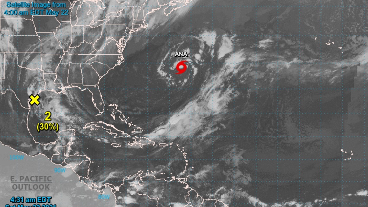 Se forma la tormenta subtropical Ana, primera del año en el Atlántico
