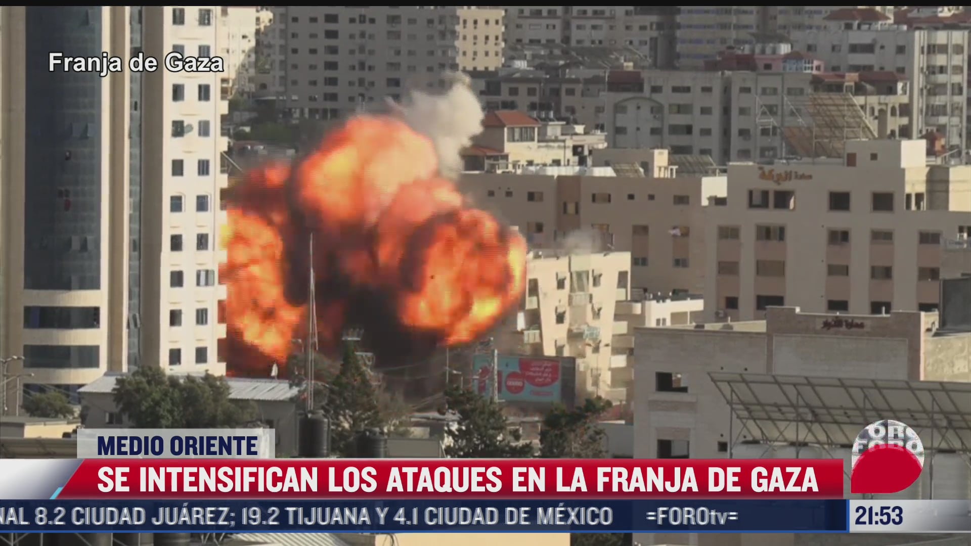 se intensifican ataques en la franja de gaza