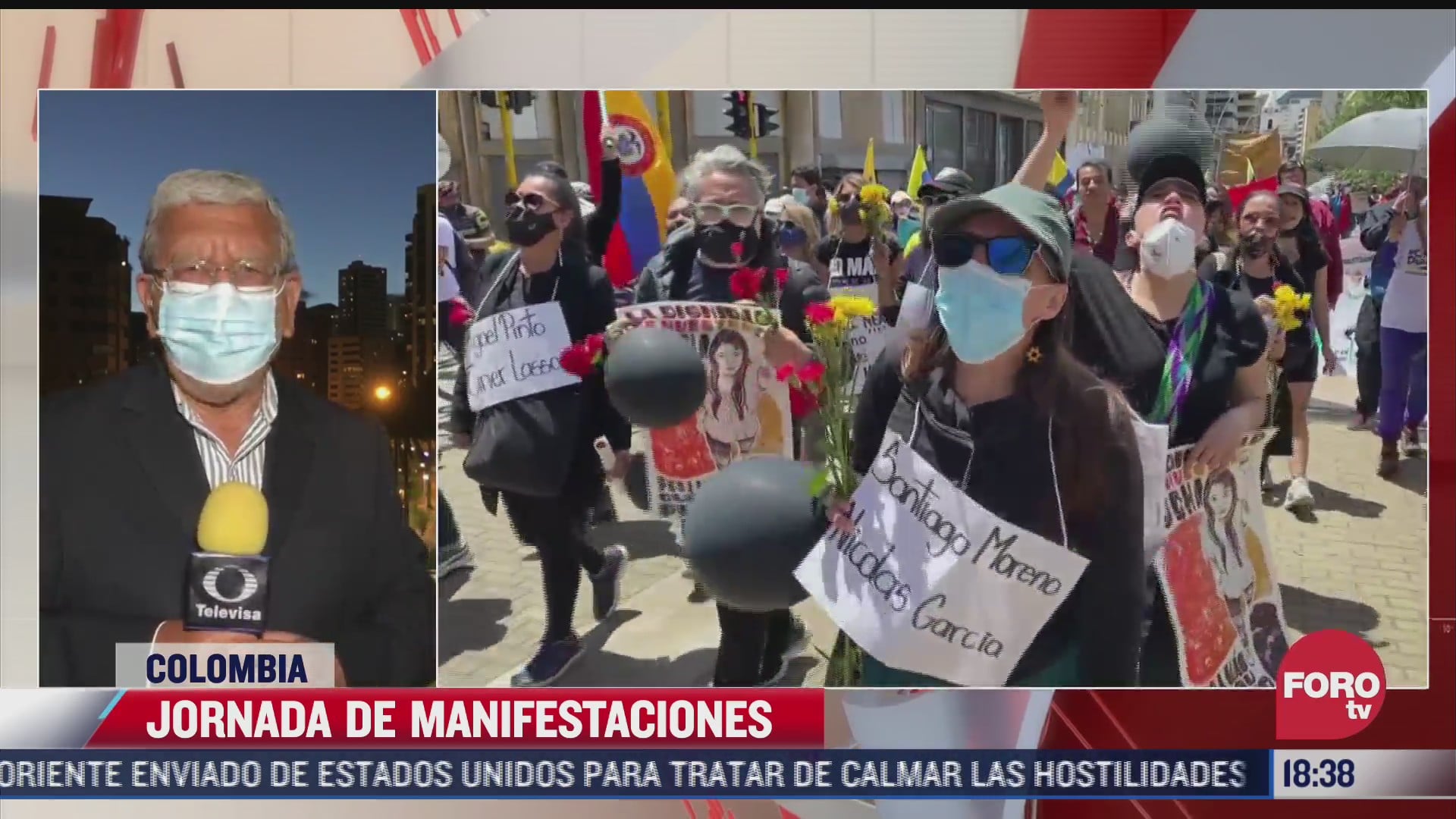 suman 15 dias de protestas en colombia