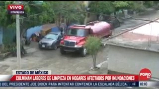 terminan labores de limpieza por inundaciones en ixtapaluca