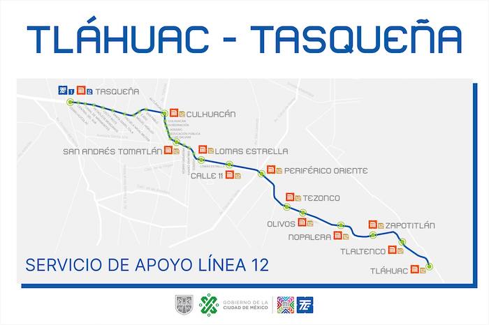 Rutas y horarios alternativos para el recorrido Tláhuac-Mixcoac