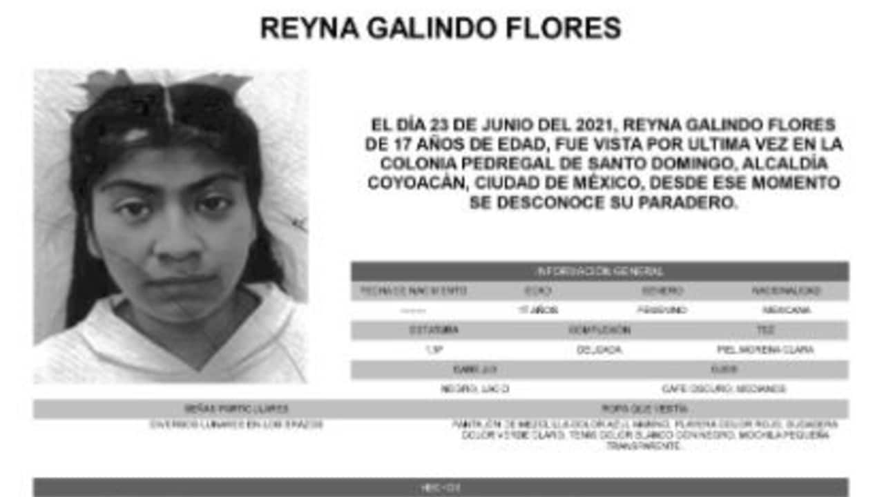 Activan Alerta Amber para localizar a Reyna Galindo Flores