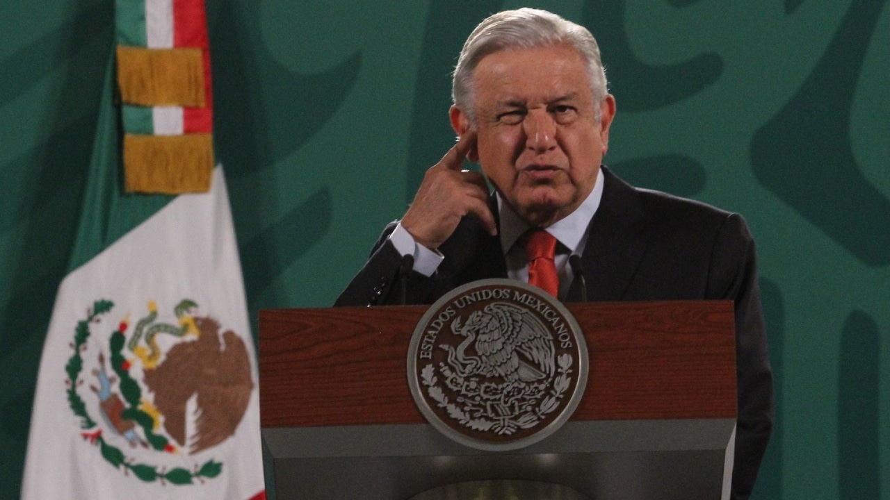 El presidente Andrés Manuel López Obrador en la conferencia de prensa matutina.