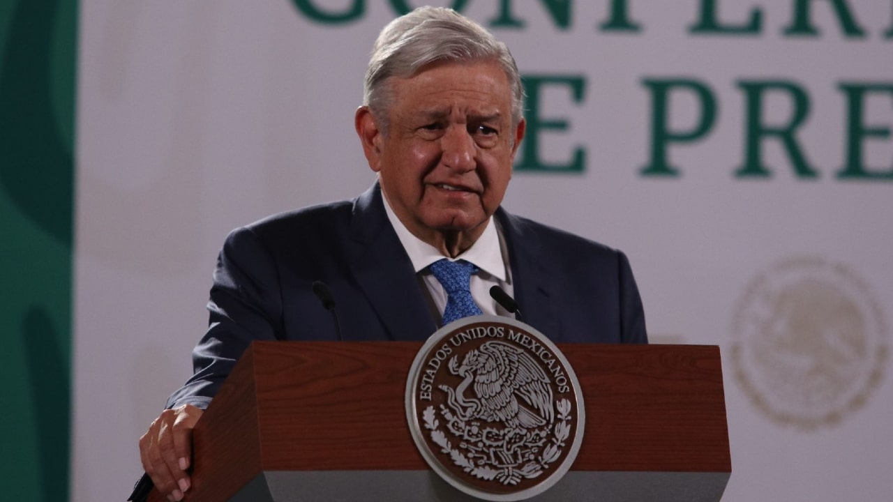 El presidente de México, Andrés Manuel López Obrador, en su conferencia de prensa matutina