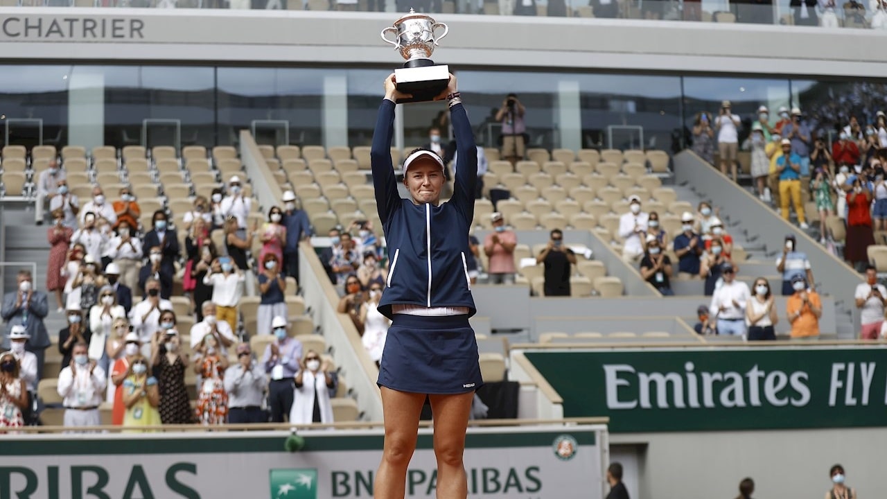 La checa Barbora Krejcikova ganó este sábado la edición de 2021 de Roland Garros