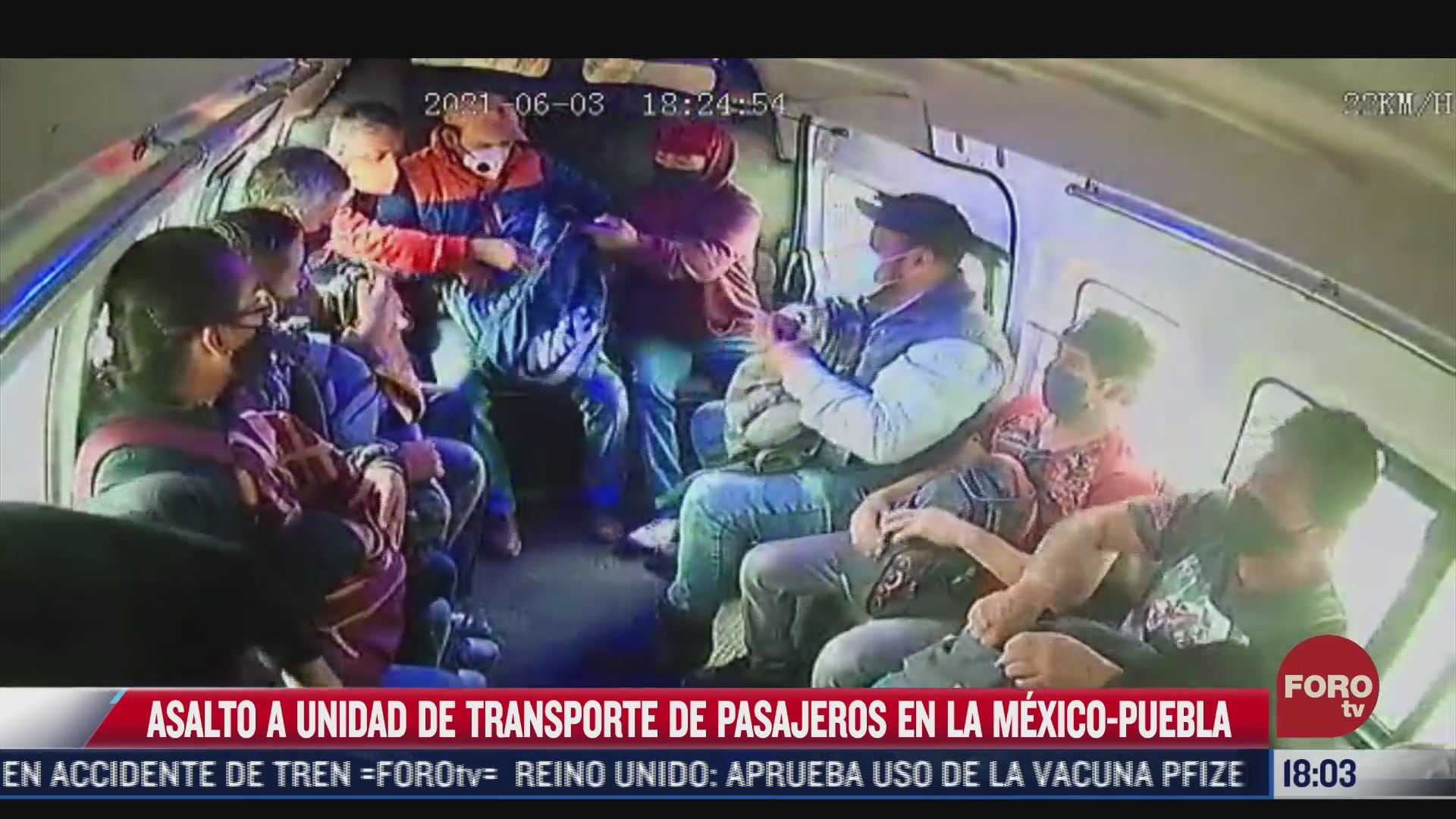 captan nuevo asalto a transporte publico en la mexico puebla