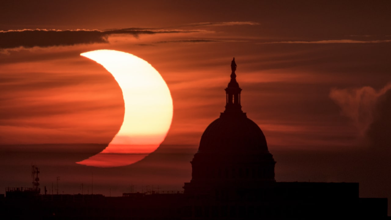 Así se vio el eclipse anular solar del 10 de junio