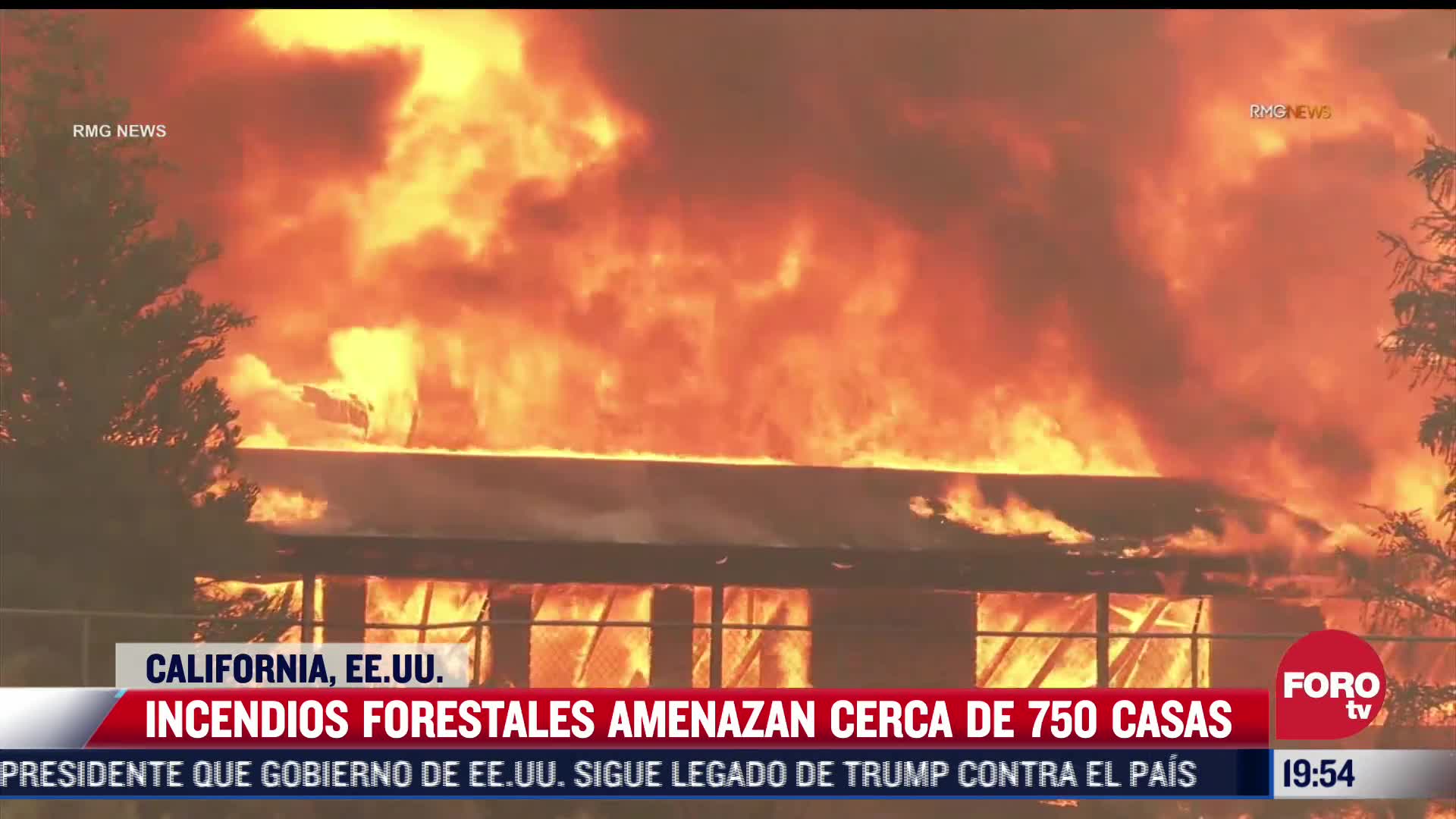 llamas arrasan con 50 casas tras incendio forestal en california a