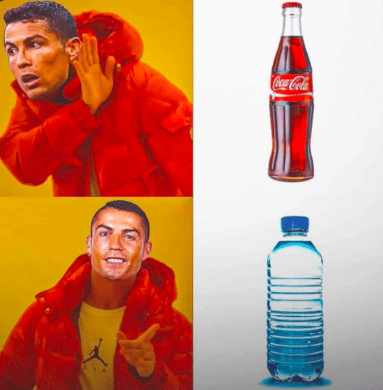Memes Cristiano Ronaldo y Coca-Cola
