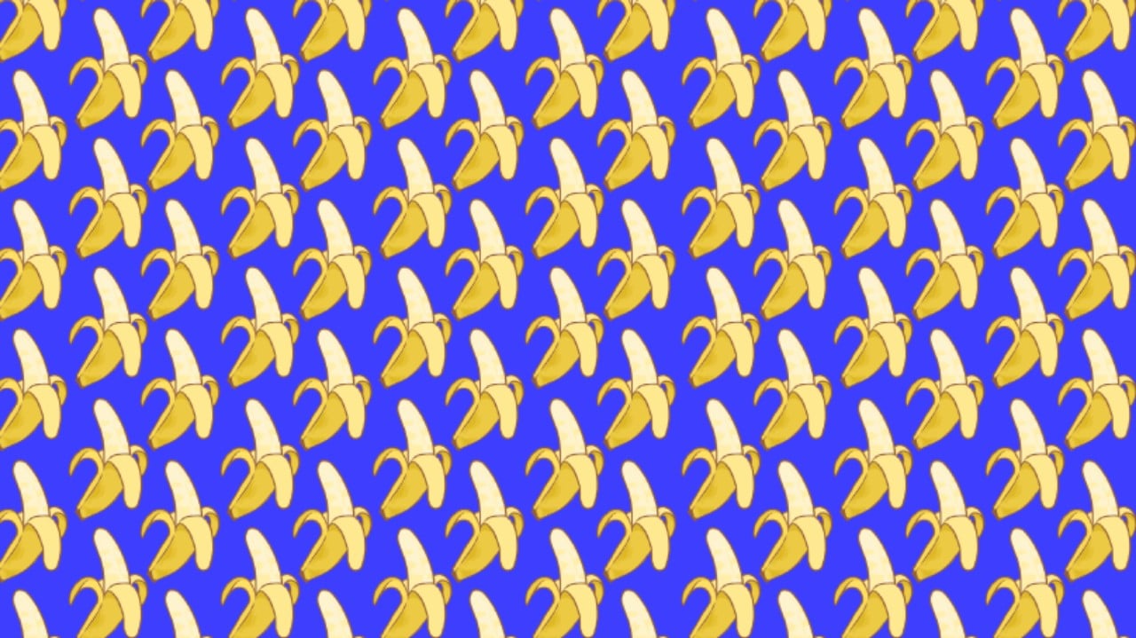 Viral: Reto visual encuentra los plátanos mordidos
