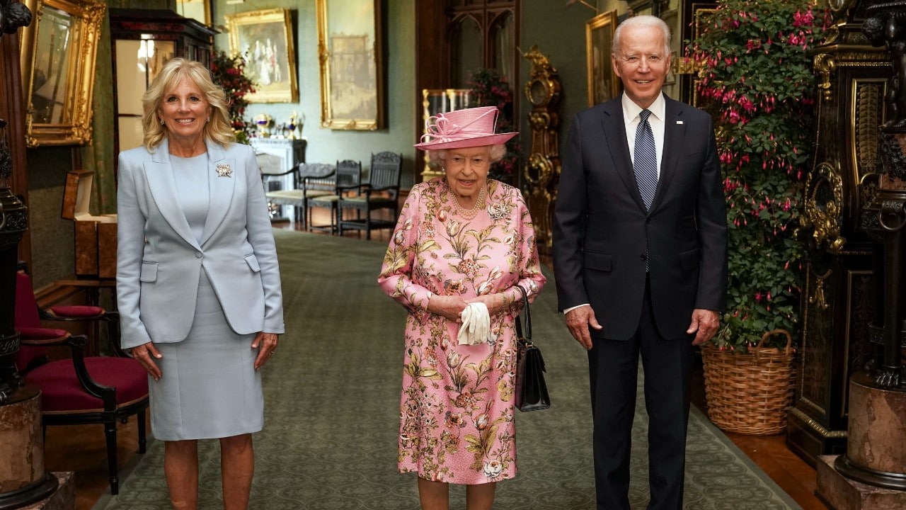 La reina Isabel II recibe a los Biden en el castillo de Windsor