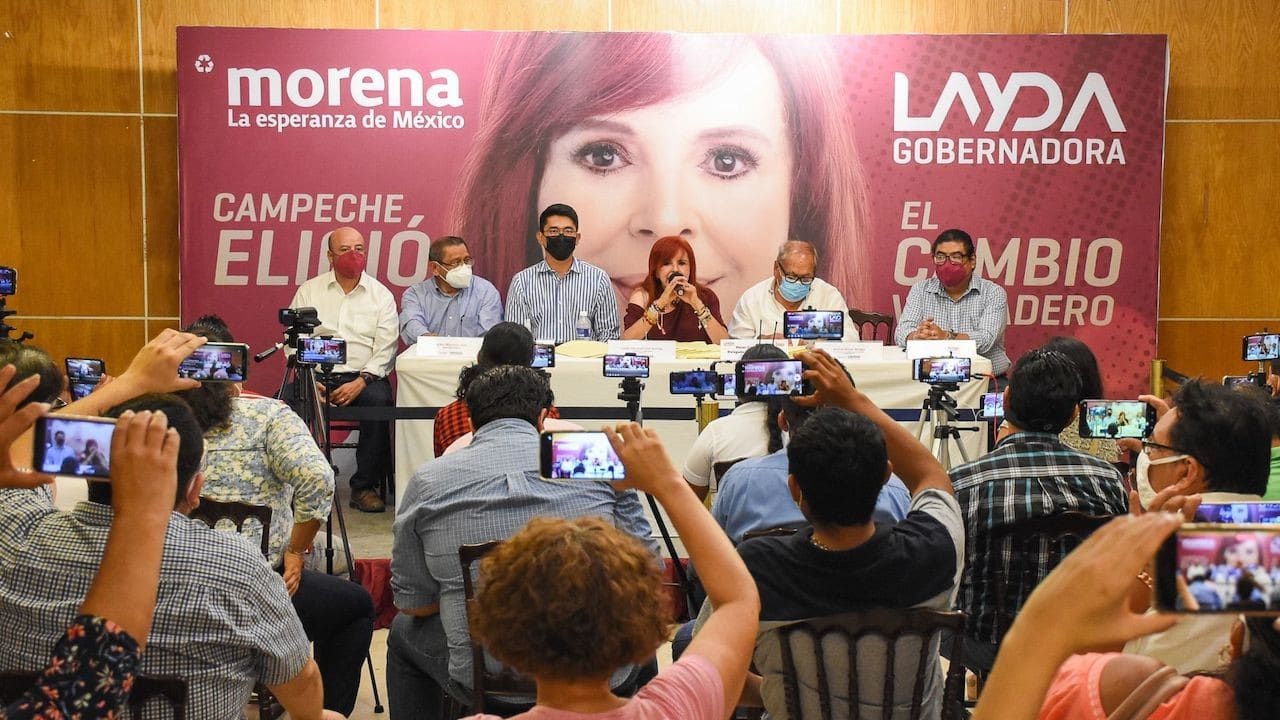 Candidata de la coalición “Juntos haremos historia” conformada por Morena y PT, Layda Sansores San Román (Cuartoscuro)