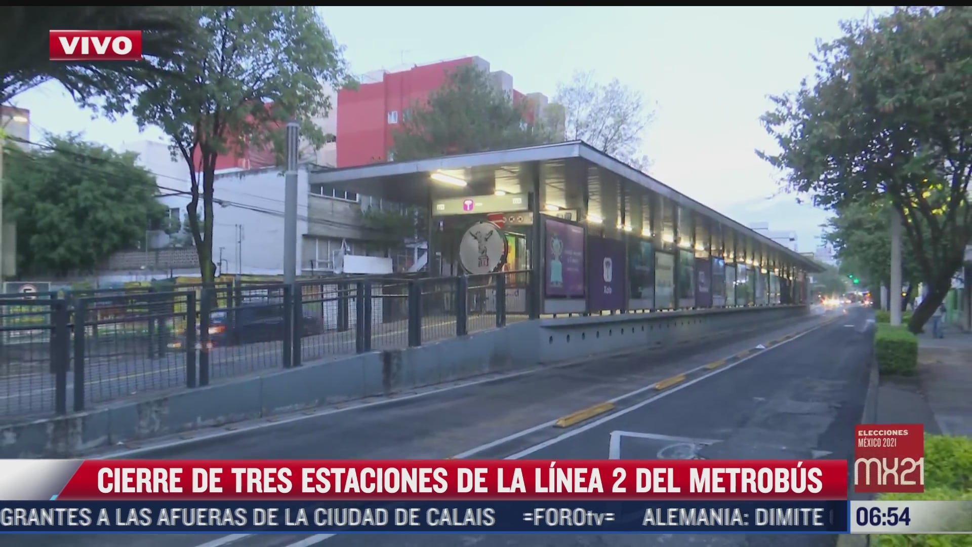se mantienen cerradas tres estaciones de linea 2 del metrobus