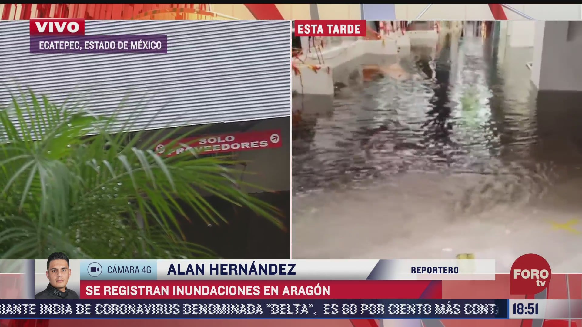 se registran diversas inundaciones en ecatepec