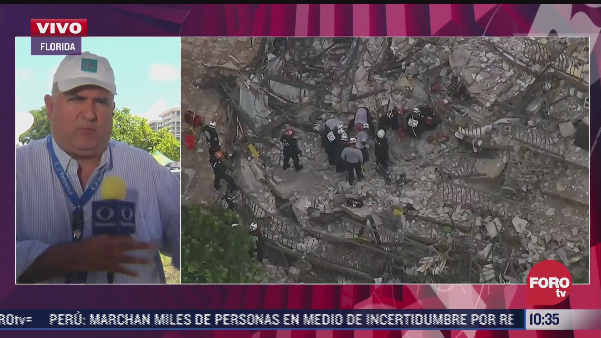 suman 9 muertos tras derrumbe de edificio en miami
