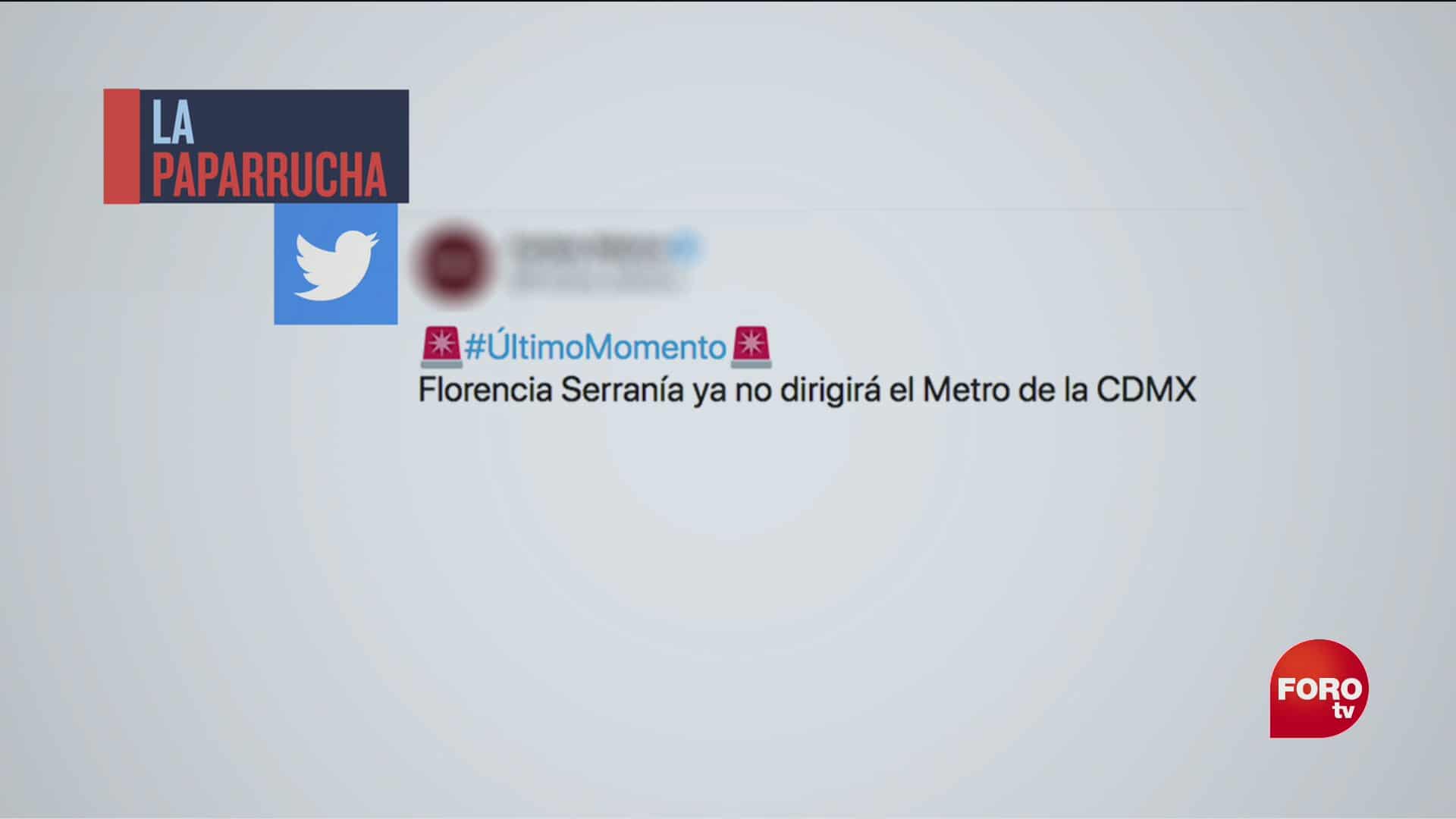 supuesta renuncia de directora del metro cdmx florencia serrania la paparrucha del dia