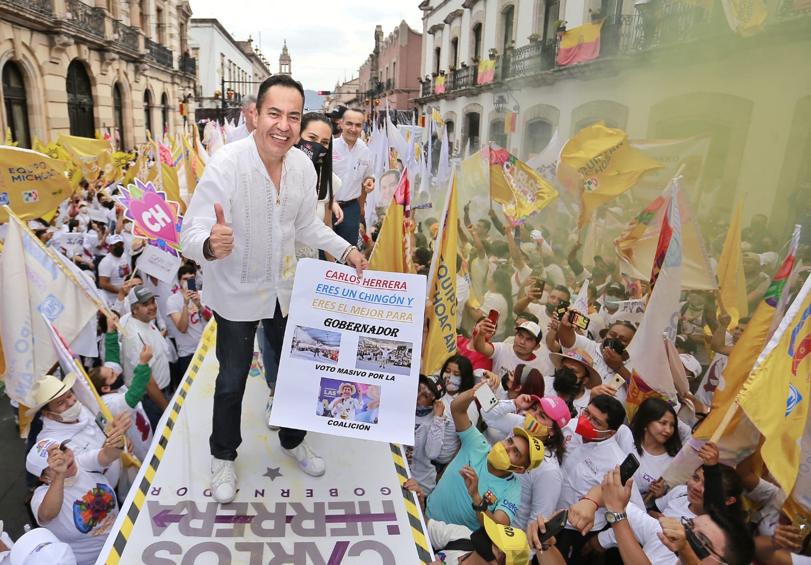 Carlos Herrera cierra campaña electoral en Michoacán