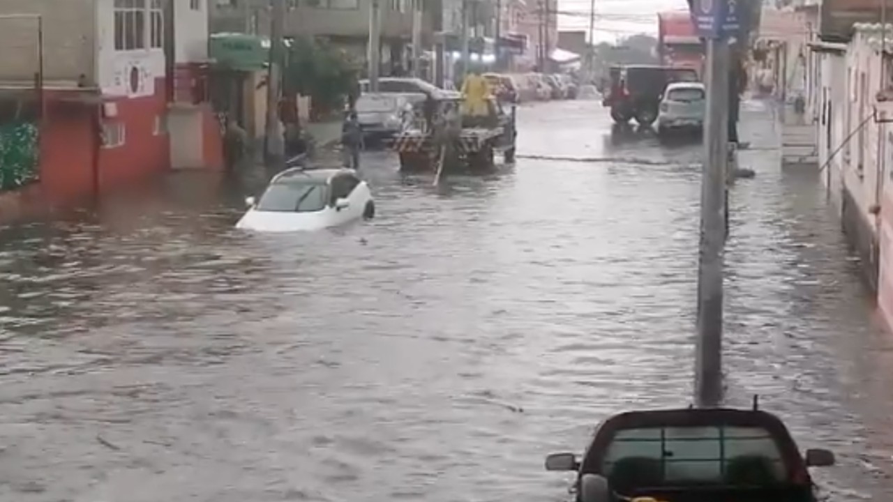Lluvias causan inundaciones en la alcaldía Tlalpan de la CDMX