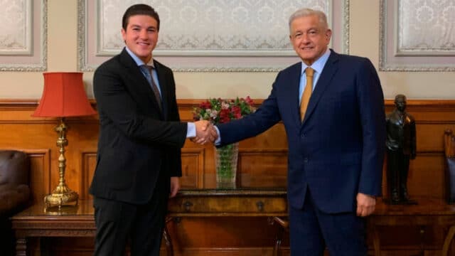 Samuel García, gobernador electo de Nuevo León, acudió a Palacio Nacional para sostener una reunión a puerta cerrada con el presidente Andrés Manuel López Obrador