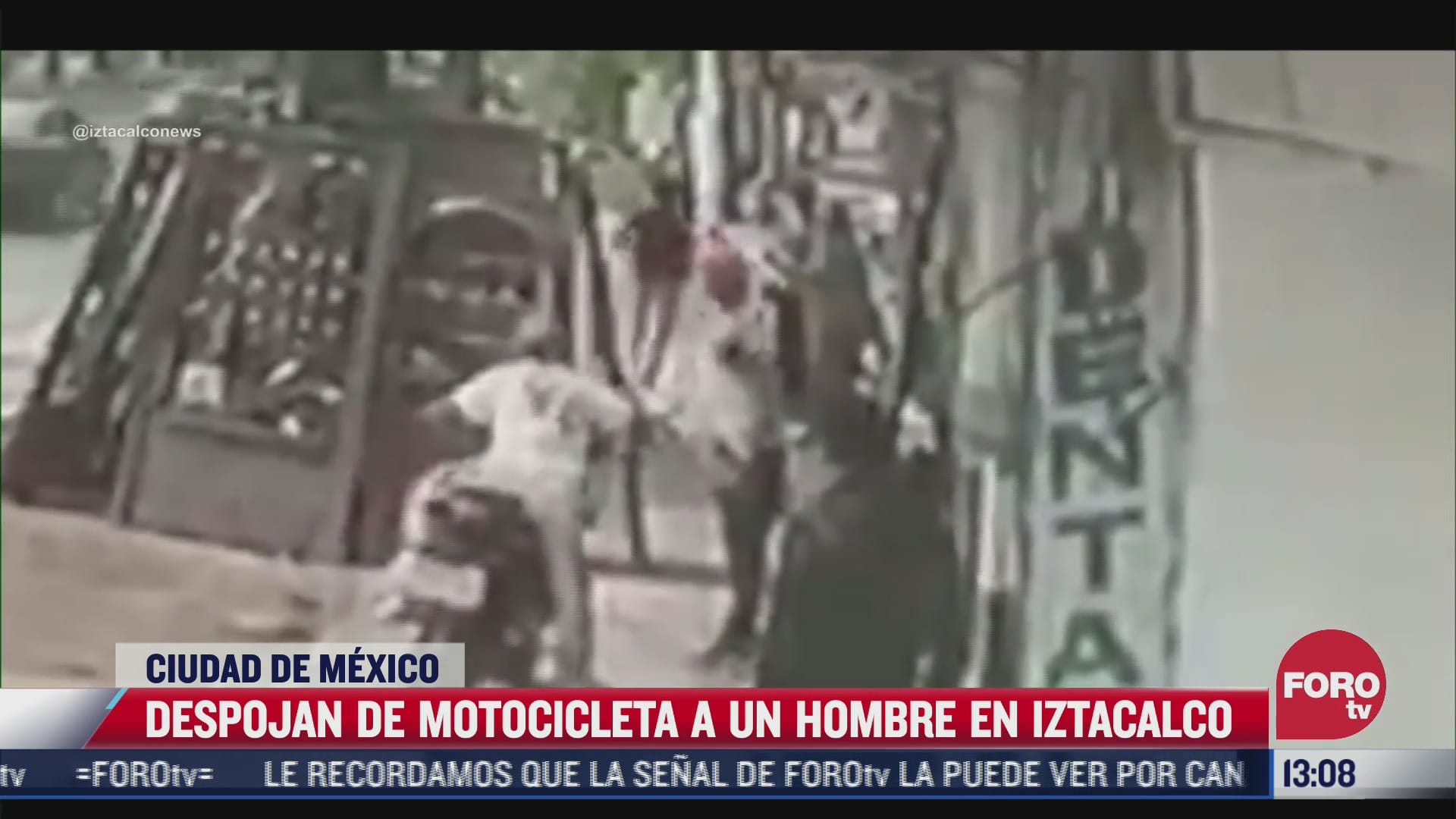 asaltantes despojan de motocicleta a un hombre en iztacalco cdmx