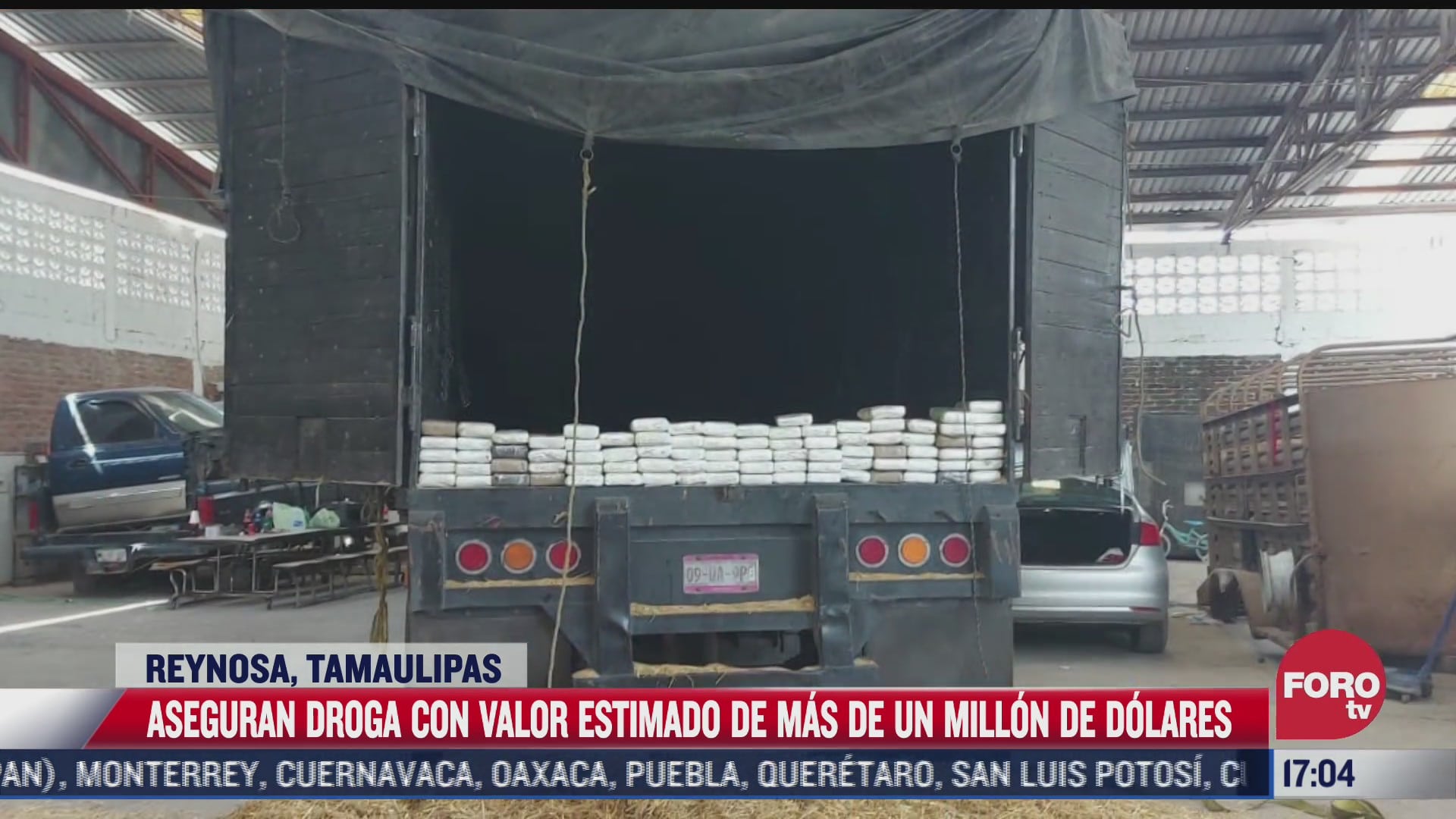 aseguran camion con 114 kilos de cocaina en tamaulipas