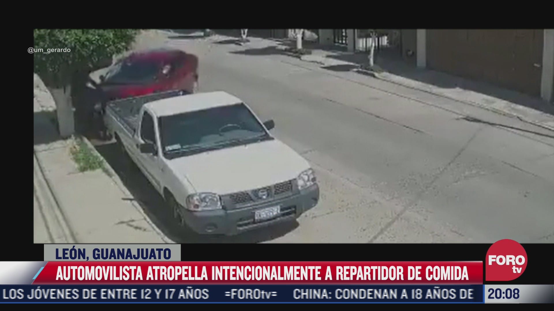 automovilista atropella intencionalmente a repartidor en leon guanajuato