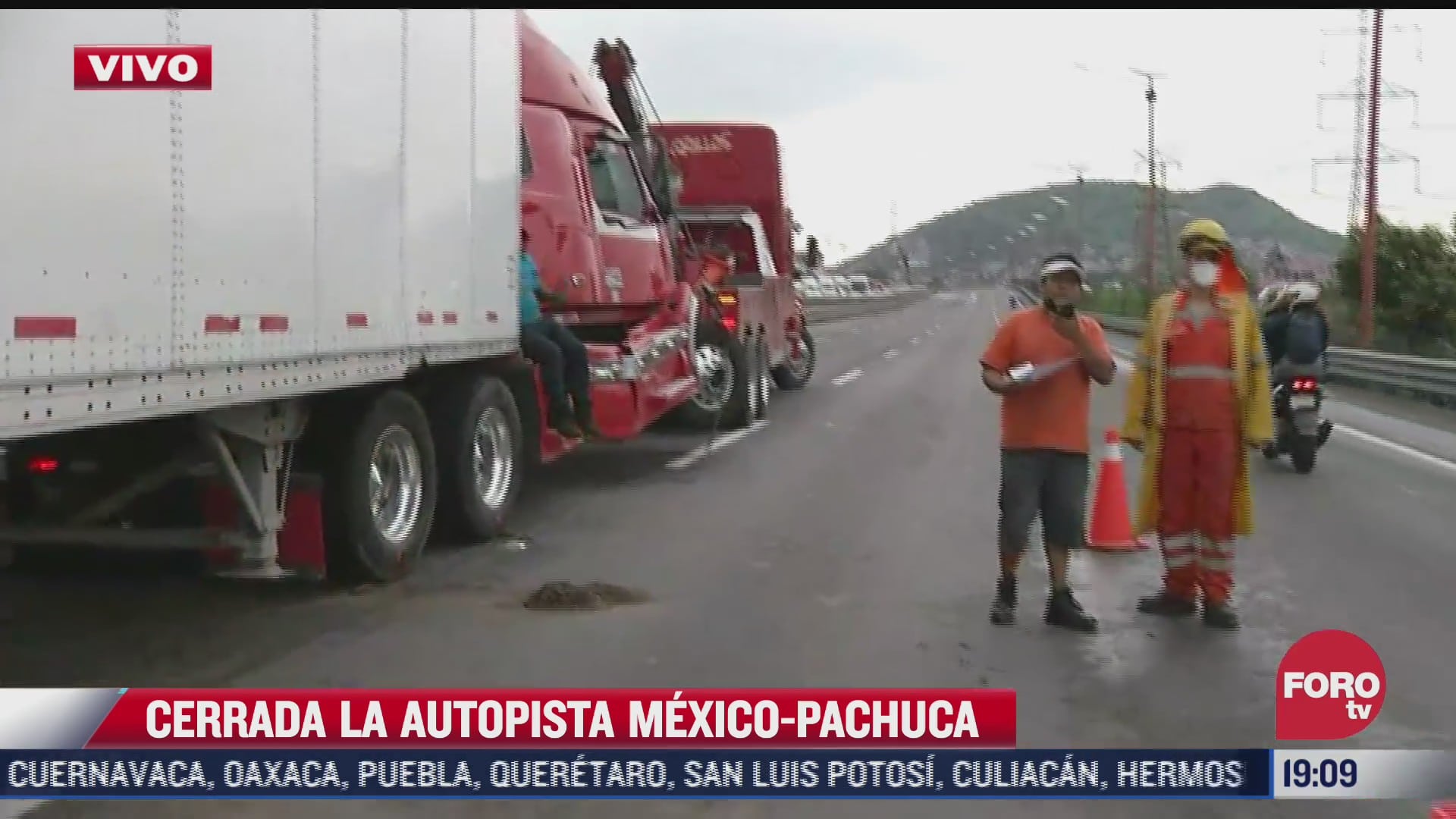 autopista mexico pachuca cerrada tras aparatoso accidente