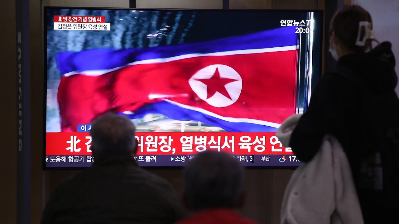 Bandera de Corea del Norte (Getty Images, archivo)